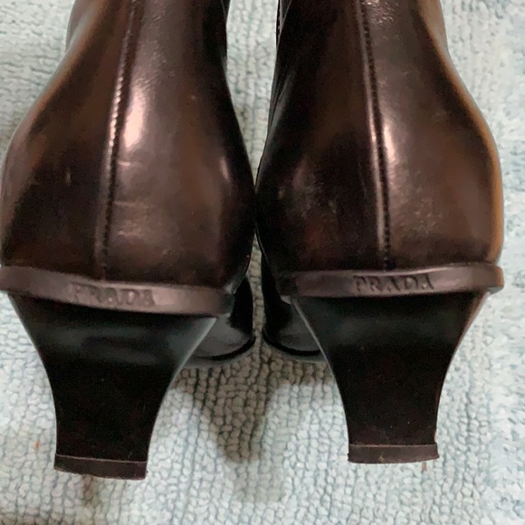 PRADA LEATHER BOOTS - Picture 6 of 12